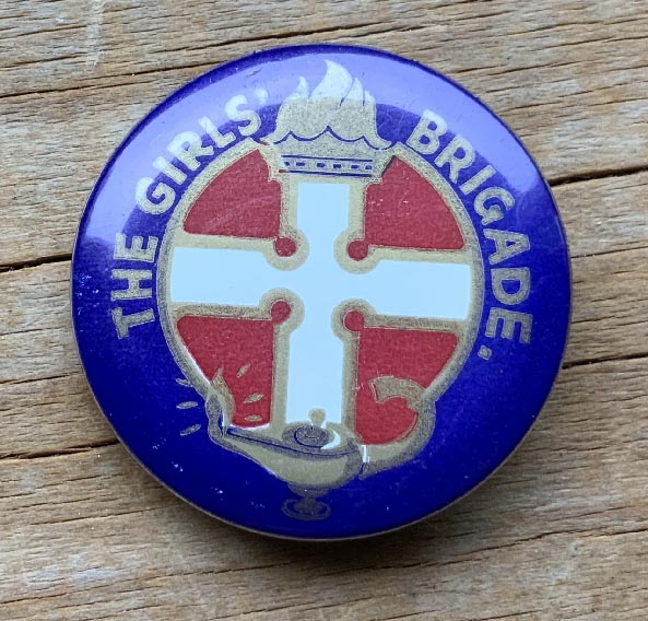 vintage Girls Brigade badge pin